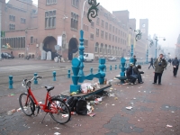 Утро, первое января 2009, Дамрак — одна из центральных улиц Амстердама
